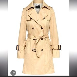 Banana Republic Water resistant trench Coat size XS, Cream color